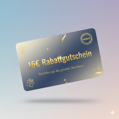 🎁 €15 discount voucher for your next order